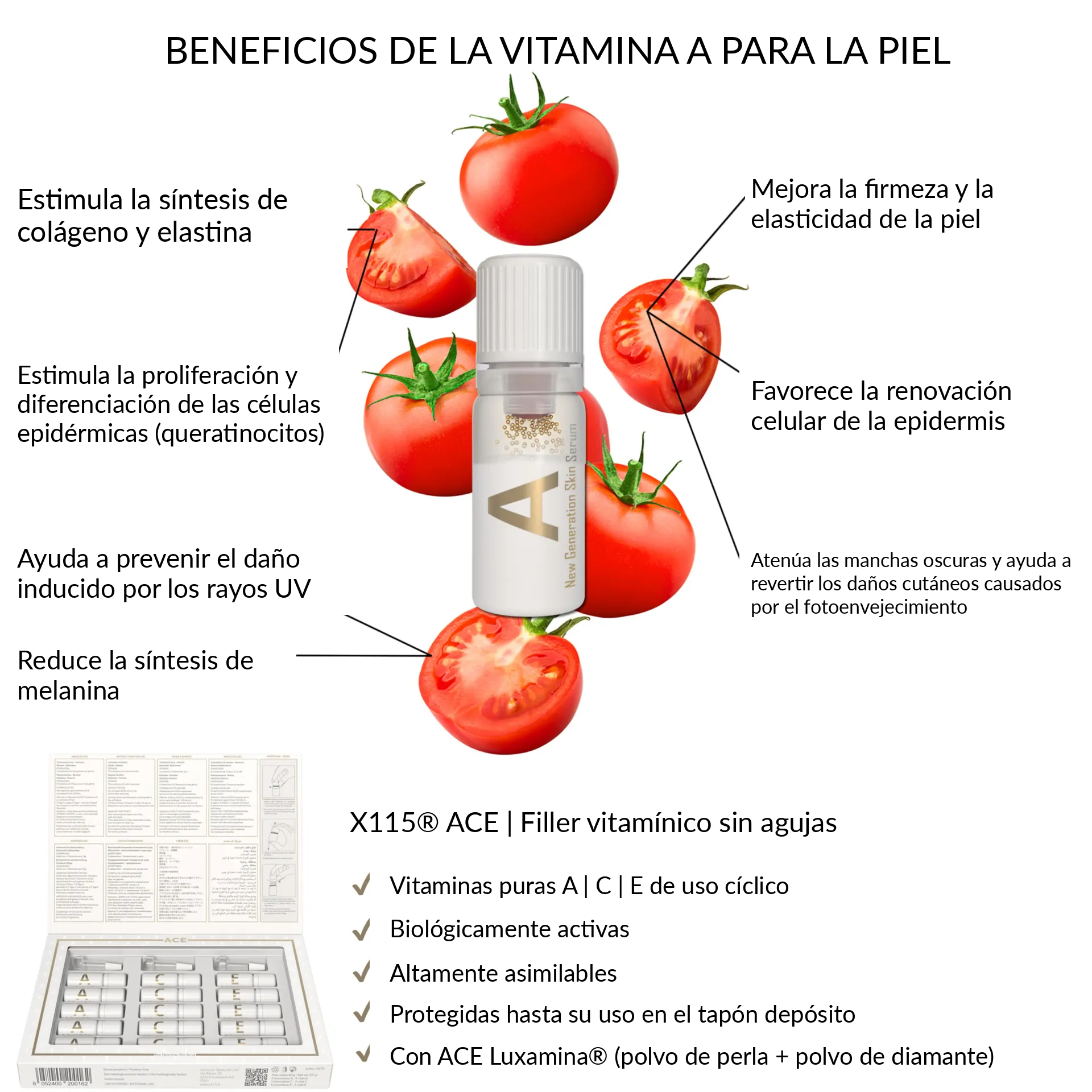 Vitamina A para la piel