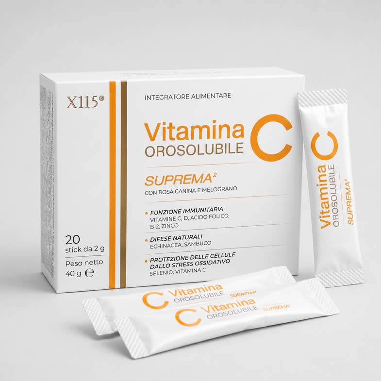 Vitamina C Suprema² - Confezione da 20 stick orosolubili - Peso netto 40 g